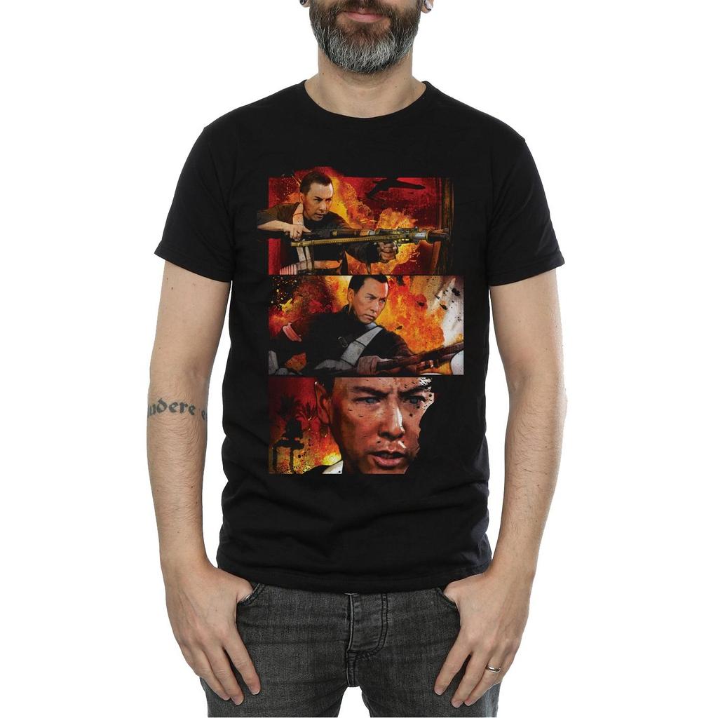 STAR WARS Mens Rogue One Chirrut Comic Strip T-Shirt