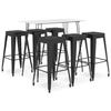 VidaXL 7-piece Bar Set Bistro Furniture Pub Furniture Table and Bar Stools Counter Set Restaurant 3057415