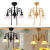1/12 Scale Dollhouses Chandelier Miniature Furniture Pretend Play for Kids Doll House Furniture Model for Dollhouses