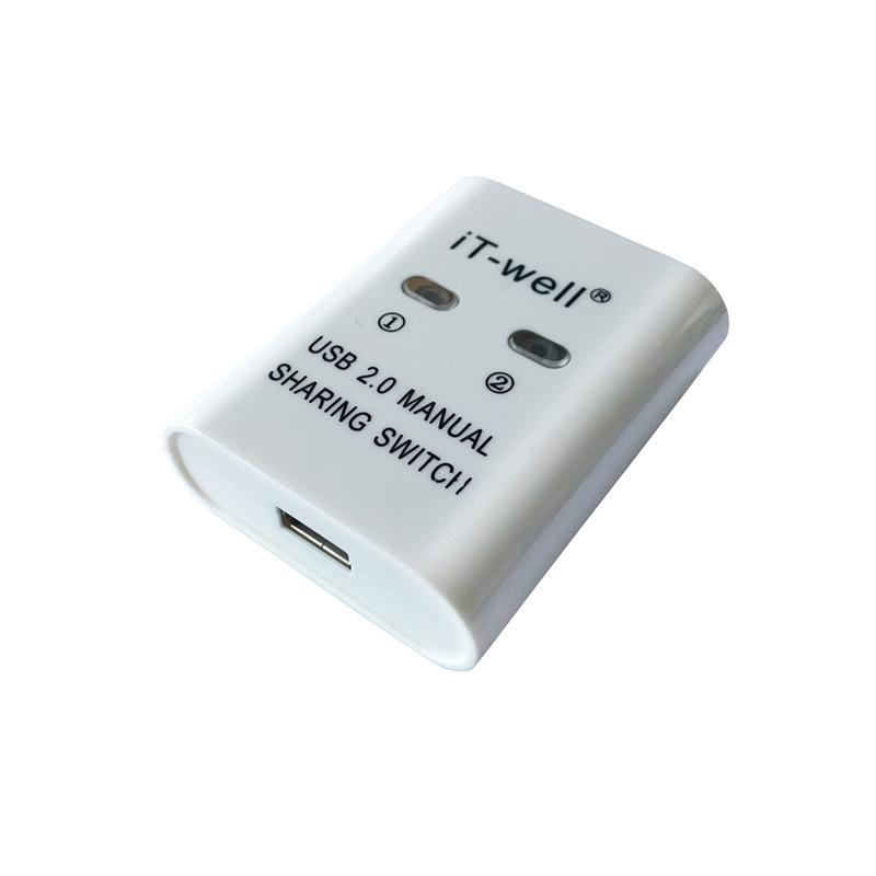 USB Printer Switch HUB 2 Port Printing Switcher Box 2 Input 1 Output Cable Splitter for Two Computers Share Printer USB Adapter