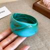 Exaggerated Irregular Wide Bracelet Colorful Geometric Hand Ring Unique Retro Acrylic Bangle  Daily