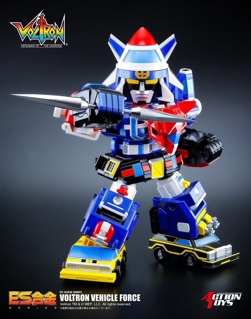 Art Storm Action Toys ES Alloy Voltron Vehicle Force Высота приблизительно 160 мм Литая окрашенная подвижная фигурка