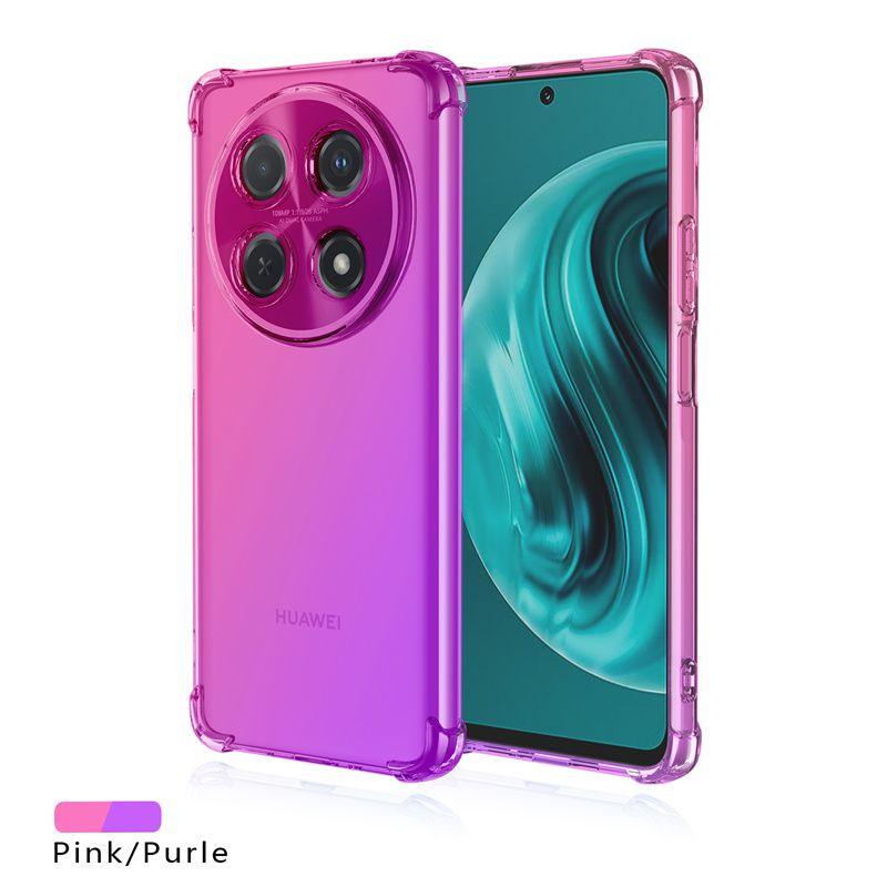 Силиконовый чехол с градиентом для Huawei Nova 12i 12 SE 12S 12pro Lite Nova 11 Pro 11i 10 9 SE с четырьмя углами, противоударные подушки безопасности, мягкий полупрозрачный чехол из ТПУ
