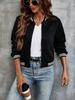 Autumn Women's Fashion Casual Zipper Baseball Jacket