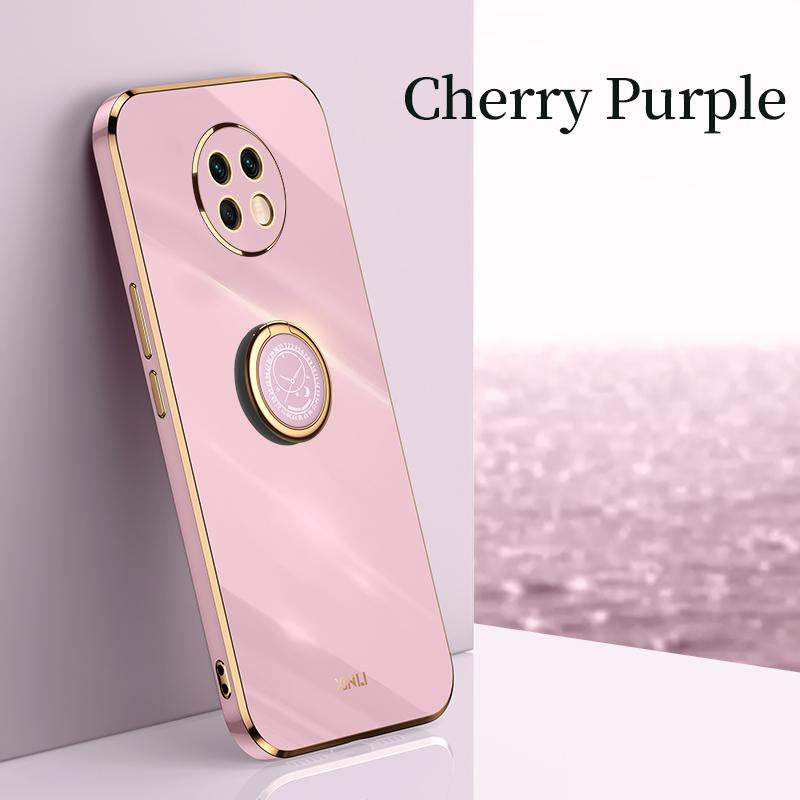 Чехол-держатель с квадратным пальцем для Xiaomi Redmi note 9T 9 T redmi9T note9 T Nfc, роскошный мягкий силиконовый чехол-подставка