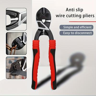 Антискользящие кромочные кусачки для болтов с гвоздодером Промышленные кусачки для проволоки Арматурные ножницы Портативные ручные инструменты для профессионального использования