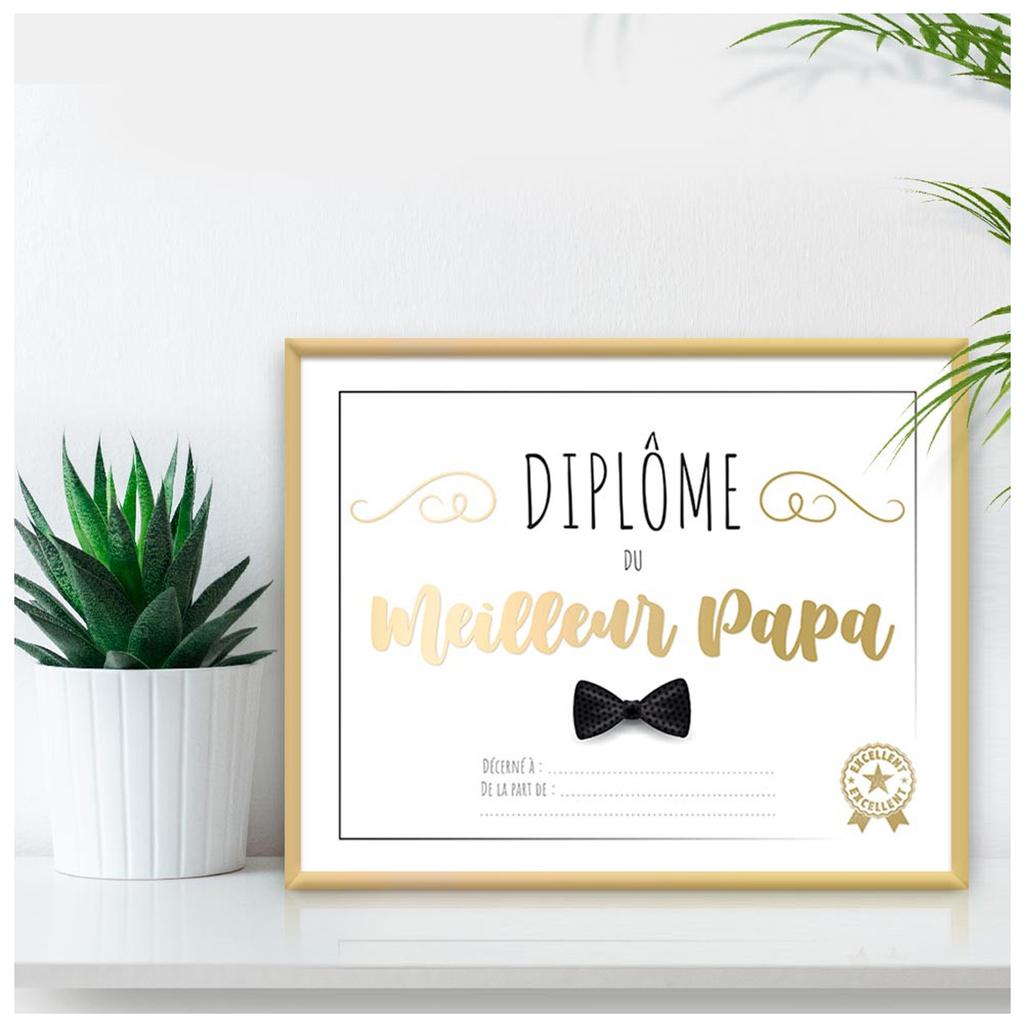 Les Trésors De Lily [A3441] - Разноцветная рамка для диплома «Лучший папа» - 25x20 см