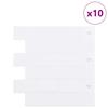 Subway Tile 10 Pcs White 30 X 30 Cm Polyurethane and PET