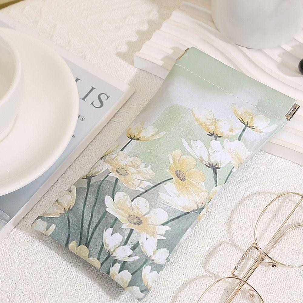 PU Leather Eyewear Storage Bag Automatic Closing Glasses Box High Quality Sun Glasses Case  Female