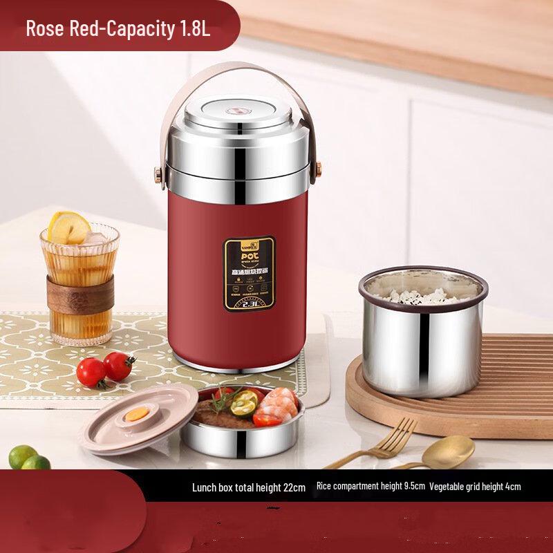 2.3L Stainless Steel Insulated Lunch Box & Stew Pot