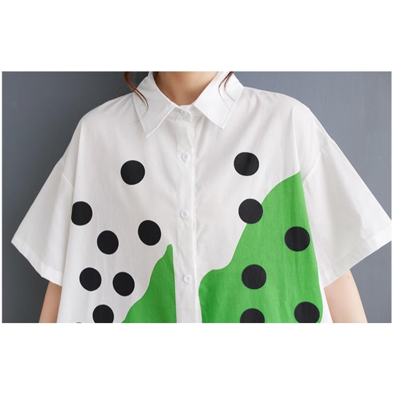 DIMANAF 2025 Plus Size Women Summer Dress Lady Long Dress Printing Style Loose Vintage Maxi Cotton Basic Dress