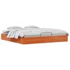 Ottoman Bed Frame with Storage Space Wax Brown 180 x 200 cm