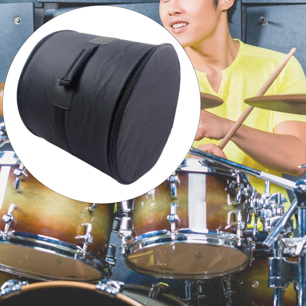 Tom Drum Bag Cover Dustproof with Handle Thick Padded Professional for Travel Carrying Case