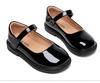 Spot Goods Kids' Princess Leather Shoes - Spring/Autumn 2025, Black Primary School Performance Shoes, Soft Leather and Sole.