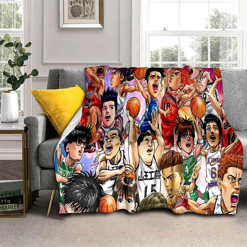 Баскетбольное аниме Slam Dunk, мультяшное одеяло, мягкое одеяло для дома, спальни, кровати, дивана, пикника, путешествия, офиса, одеяло, детское одеяло