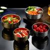 Double Layer Ice Cream Bowl Hammer Pattern Stainless Steel Soup Bowl Salad Soup Bowl Home Use