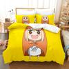 Постельное белье Himouto Umaru Chan 3 предмета Милый Чиби Умару Печать с персонажем аниме Пододеяльник Все размеры Настраиваемый для спальни