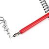 1pcs Stainless Steel Tip Calligraphy Pen Wooden Rod Signature Pen Multi-functional Dip Pen  Students