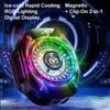 MEMO CX10 Semiconductor Phone Cooler with RGB Lights Magnetic Clip on Ice-Freezing Strong Cooling for Gaming & Live Streaming