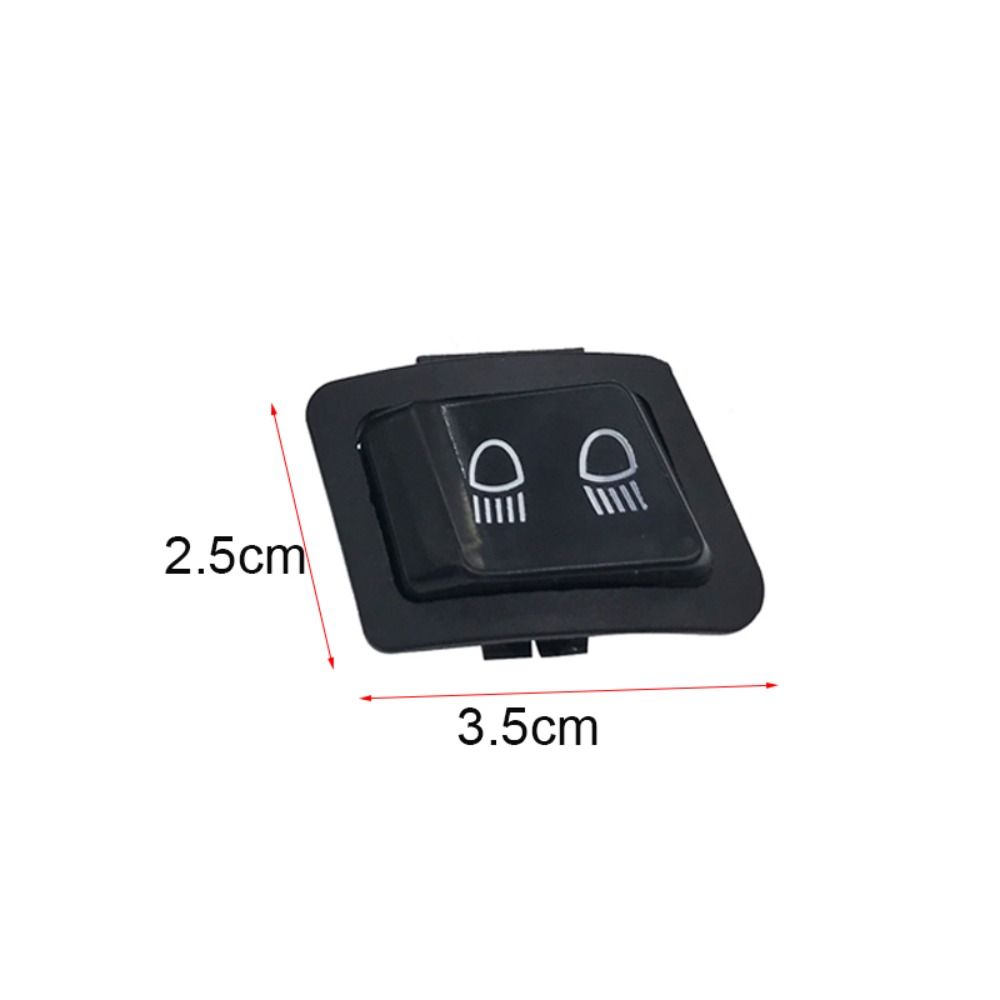 Black Headlight Switch Plastic Turn Signal Switch for Piaggio Motorcycle DIY Installation