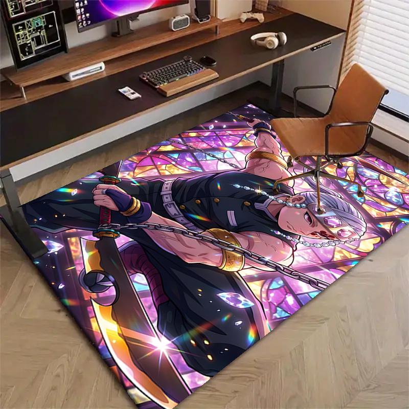 Uzui Tengen2Printed Area Rug Carpet for Bedroom Living Room Home Decor Rugs Mat Non Slip Mat Rug for Bedside