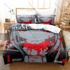Petals of Reincarnation Bedding Set, Duvet Cover + 2 Pillowcases Fantasy Character Print Bed Linens for Home & Dorm