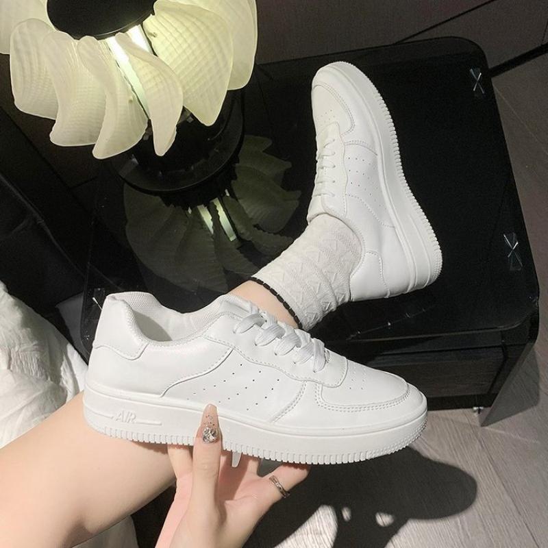 Autumntime Solid Color Women's Casual Shoes Fashion Simple All-match Running Women Sneakers Flat Bottom Shoes for Women