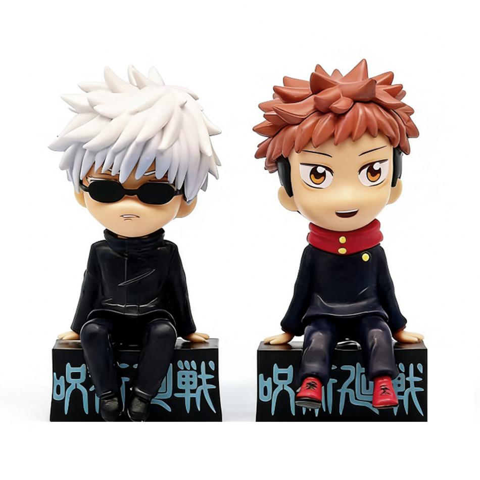 11 см Аниме Фигурка Jujutsu Kaisen Серия Чиби Сидящие Сатору Годжо/Гето Сугуру Фигурка Действия Фушигуро Тодзи/Оккоцу Юта Фигурка