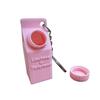 2 Pcs Cartoon Mini Milk Pill Container Cute Keychain Backpack Ornament  Storage Box