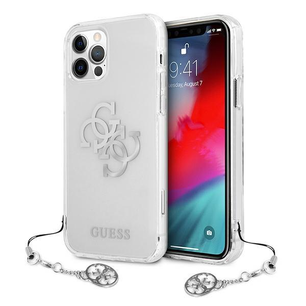 Guess Guhcp12Lks4Gsi Iphone 12 Pro Max 6,7 Transparent Hardcase 4G Silver Charms Collection