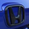 CNJ1 Upgrade ABS 5 Colors(Carbon Fiber/Red) for Honda Civic Emblem Badges Kit 8/9.5/10/11 Gen 2006-2022, Front+Rear Logo Replacement