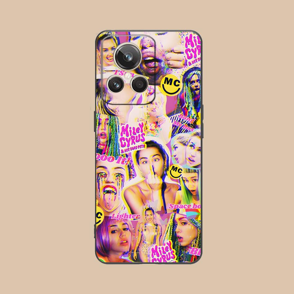 Чехол для мобильного телефона Miley Cyrus для Realme GT 8 Neo Pro C75 73 71 C67 65 C55 53 C35 31 C20 15 Цветной печатный чехол Красивый чехол