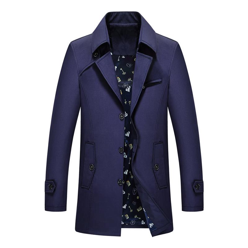 Осенне-зимняя ветровка мужская приталенного кроя M-5XL