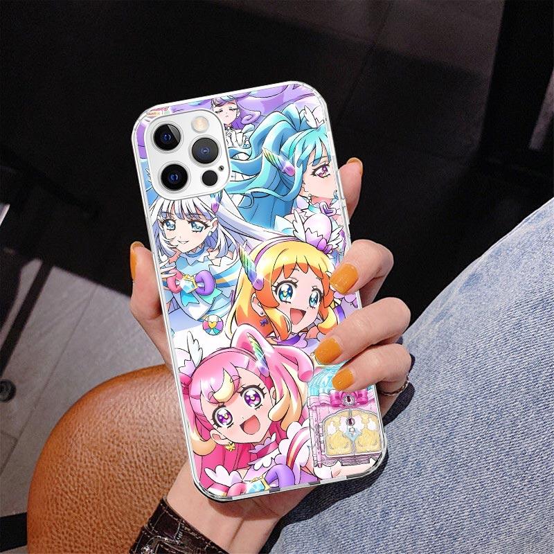 Pretty Cure Anime Phone Case For iPhone 17 Air 16 Pro Max 16E 15 + 14 Plus 11 12 13 Mini 7 8 SE Gift Print Cover Fundas