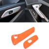 Orange Door Switch Button Trim Cover For Corvette C7 Z06 ZR1 Coupe Convertible