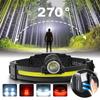 Powerful LED Headlamp XPG COB Sensor Head Lamp Light Built In 1200mAh Battery with Type-c Charging