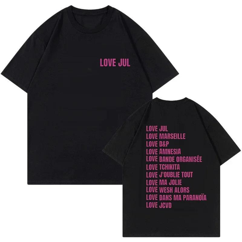 Rapper Jul Graphic Vintage Tshirt Unisex Women Fashion Hiphop T Shirt Funny Summer Short Sleeve Tshirts Aesthetic Streetwear