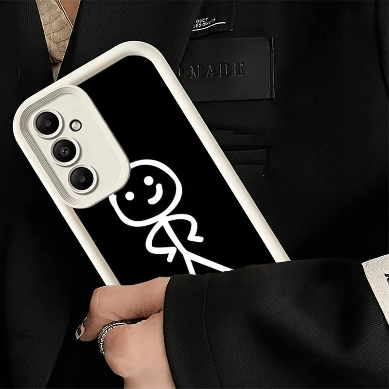 Чехол для телефона Samsung Galaxy A17 A16 A15 A14 A13 Funny Stickman Matchman A56 A36 A26 A55 A35 A25 A54 A34 A24 A53 A33 A23 A07 A0