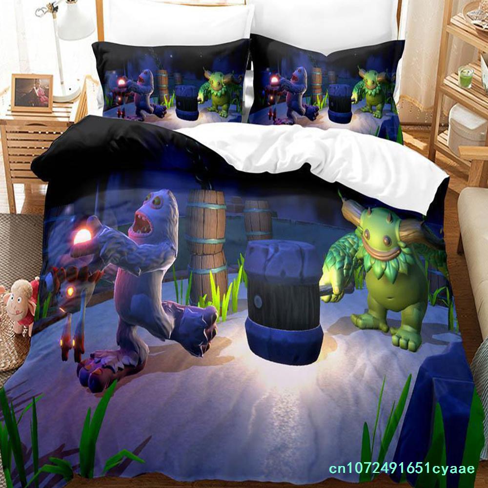 Game My Singing Monsters Bedding Set Single Twin Full Queen King Size Bed Set Adult Kid Bedroom Duvet Cover Sets Home Textiles