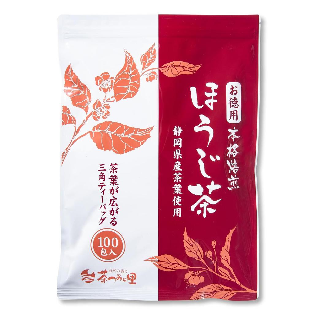 Chatsumi no Sato Bulk Hojicha Tea Bags Large Capacity 2.5g100 pieces Shizuoka Prefecture Produced Roasted Pack Gift