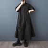 Short Sleeve Plus Size Cotton Vintage New In Dresses for Women Casual Loose Long Summer Dress