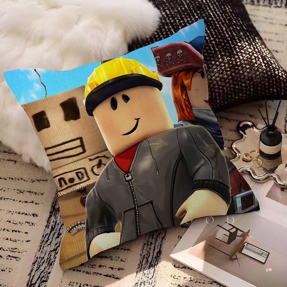 Hot Game-R-Robloxs Cushion Cover Pillow Cover Decor Pillowcase Printed Cushion Case For Couch