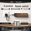 Bull Short Cable Power Strip: Multi-Outlet Kitchen Extension Socket with Individual Switch Control