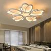 LED Ceiling Lamp for Living Room Soft Light Eye Protection Intelligent Dimming Lamp Petal Design Lamp Energy-Saving Home Decor Lighting