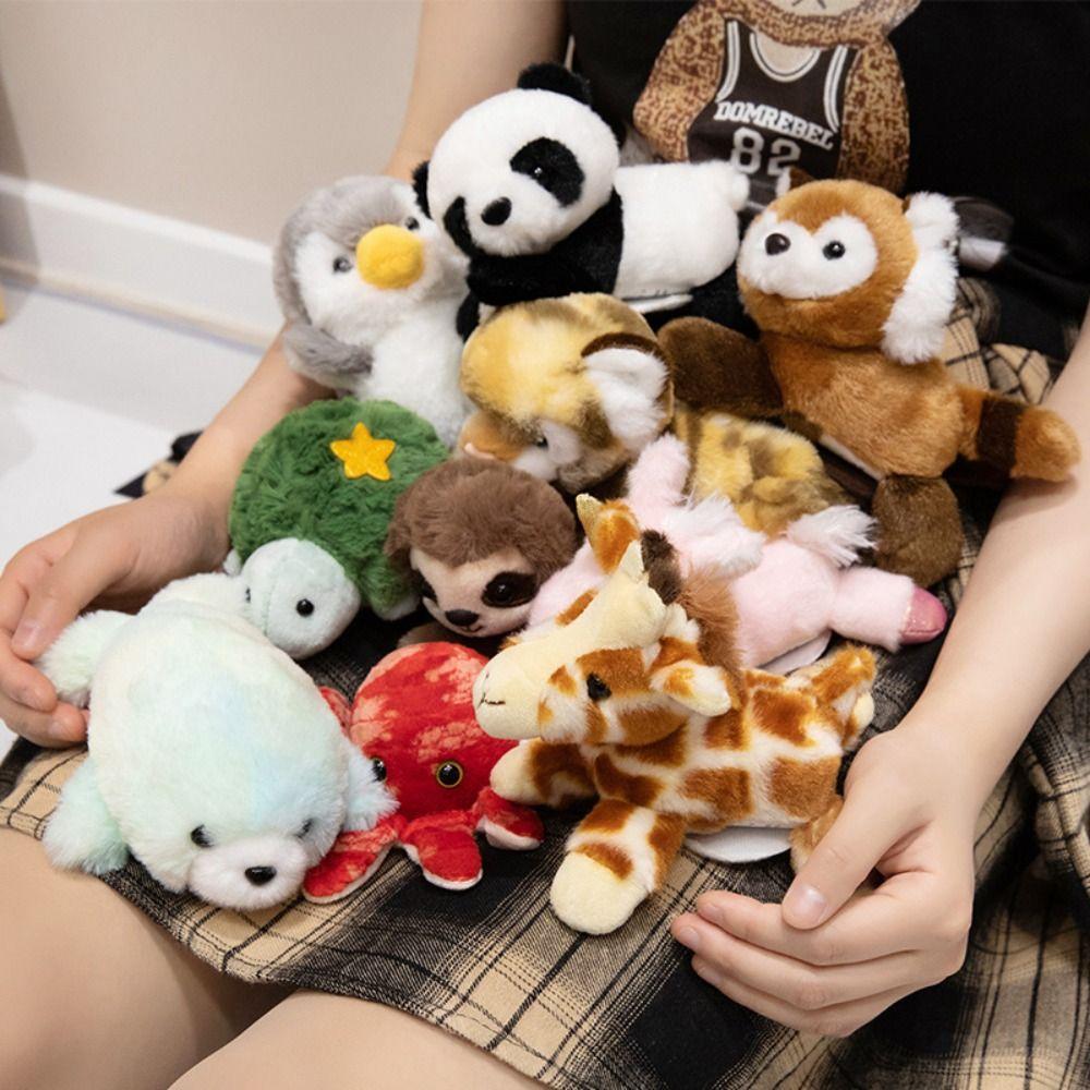 Octopus/Tiger Shoulder Plush Toy Panda Raccoon Magnetic Stuffed Toy School Party