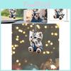 Cute Acrylic Cat Face 2d Car Ornament Ideal For Vehicle Interior Decoration And Keychain Use