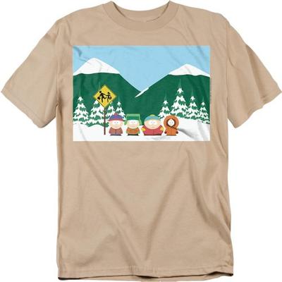South Park Унисекс Взрослая футболка "Автобусная остановка"