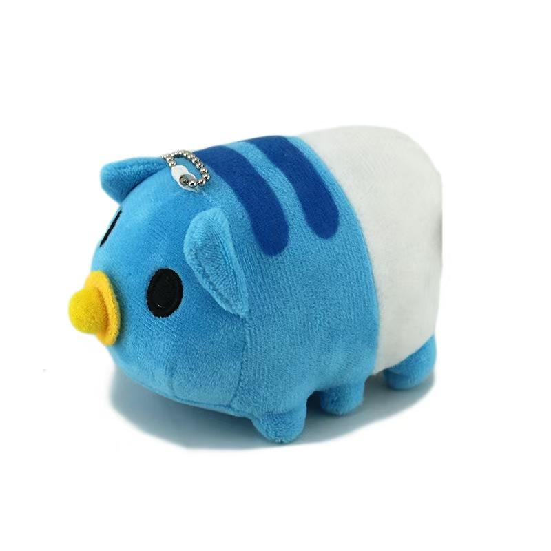 Bugcat Capoo Plush Toys Keychain Cute Blue Cat Erpillar Soft  Stuff Animal Bag Accessories Pendant For Birthday Gift