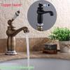 Европейский античный розовое золото и нефрит волшебная лампа смеситель для раковины - смеситель горячей/холодной воды