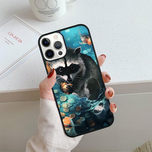 raccoon Unique Design Phone Case For iPhone 17 Air 13 12 14 15 16 Cover For Apple 14 15 16 Pro Max Plus Coque